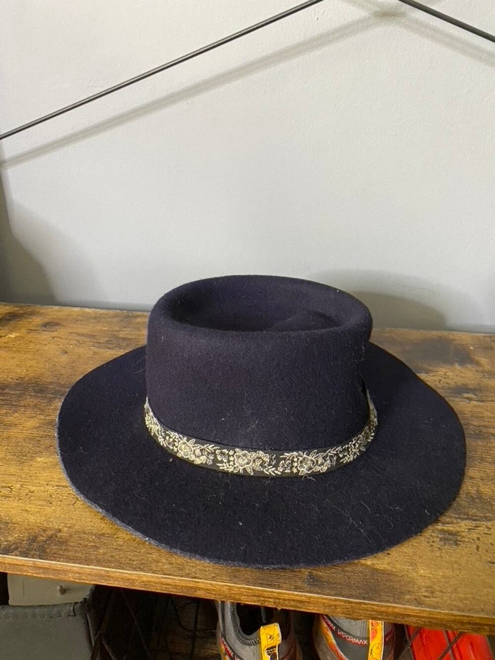 Lucky Brand Women's Navy 100% Wool Hat | One Size